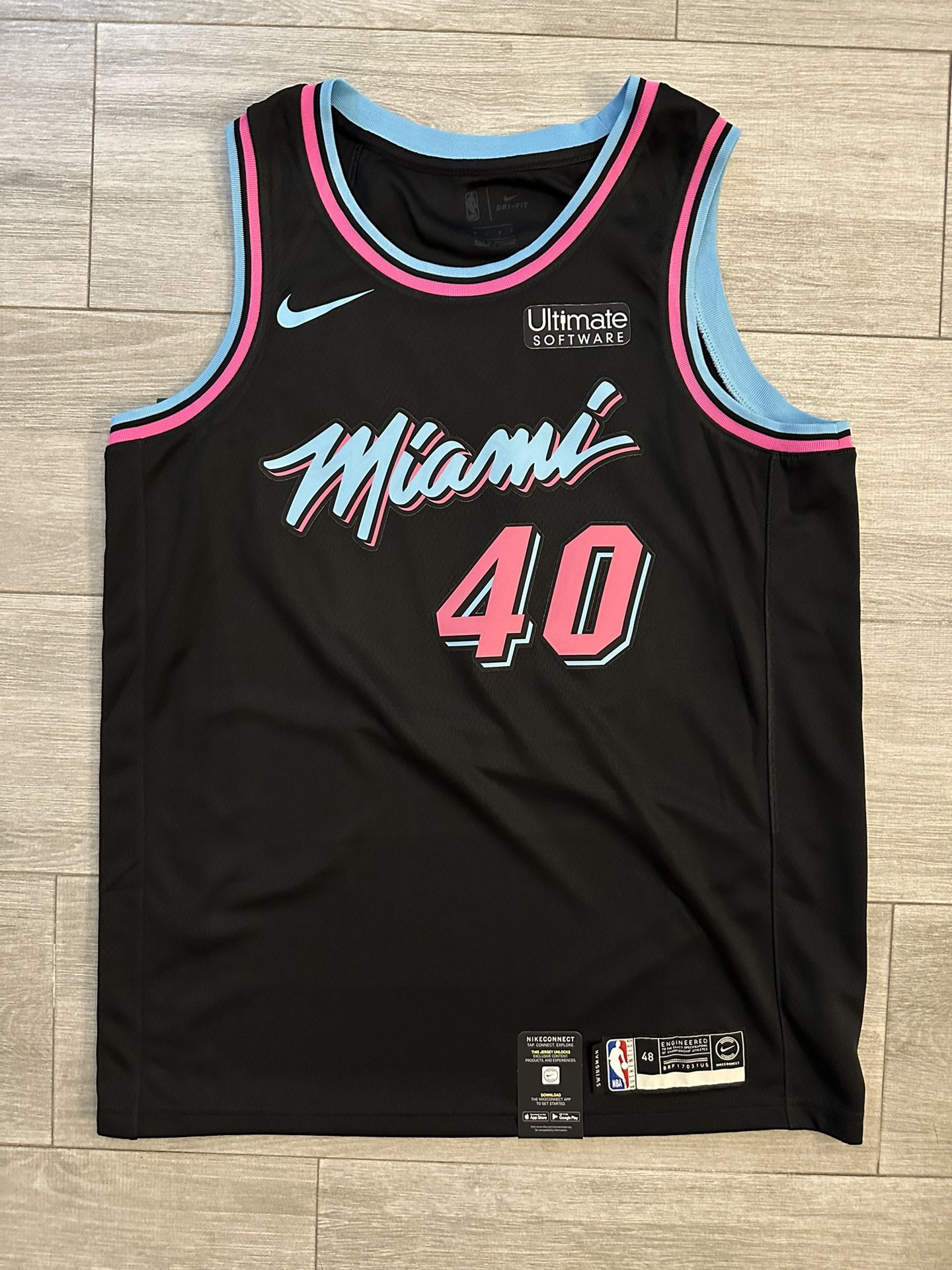 Nike Miami Vice Edition Jersey Men's Udonis Haslem Nike Miami Heat