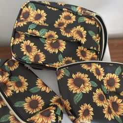 Sunflower Makeup Bags