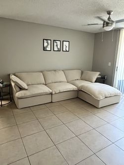 Beige cloud sectional (BRAND NEW)