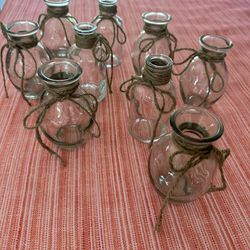 Small Jars With Twine 