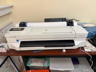 HP DesignJet T100 24" Plotter + Paper, Ink & Canvas Bundle