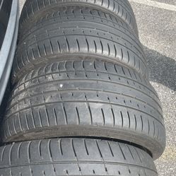 SET OF 4X DUNLOP SPORT MAXX TIRES 245/40/18 new 1300 look in pics 100% TREAD