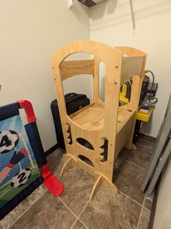 Wooden Toddler Learning Tower Step Stool