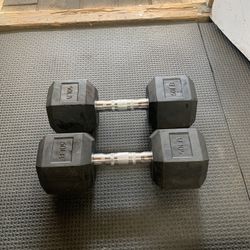 Rubber Coated Dumbbells 