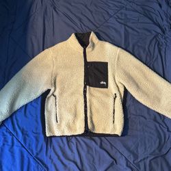 Size Medium Stussy 8 Ball Reversible Sherpa 