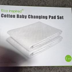 Eco Inspired Cotton Baby Changing Pad Set - NEW in Box