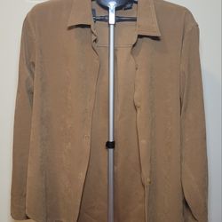 Bay Studio Brown Moleskin Shirt - Size L (0555)