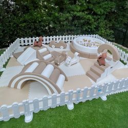 Premium Tan And White Soft Play Set