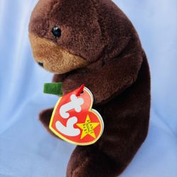 TY Beanie Babies Collection SEAWEED The OTTER Error w 1996 Tag & 1995 Label NWT