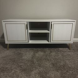 CasePiece Everly TV Stand Console - White