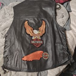 Harley-Davidson Leather Vest Size M