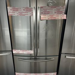 New Open Box Samsung French Style Stainless Steel Refrigerator 