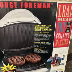 George Foreman Grill Lean Mean Grilling Machine Fat Reducing Model