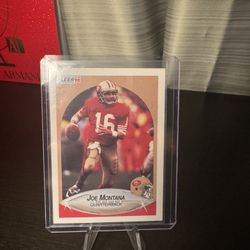 Joe Montana Fleer 1990