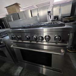 36" JENN AIR GAS RANGE STAINLESS STEEL