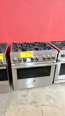 36IN JENN AIR STAINLESS STEEL GAS STOVE