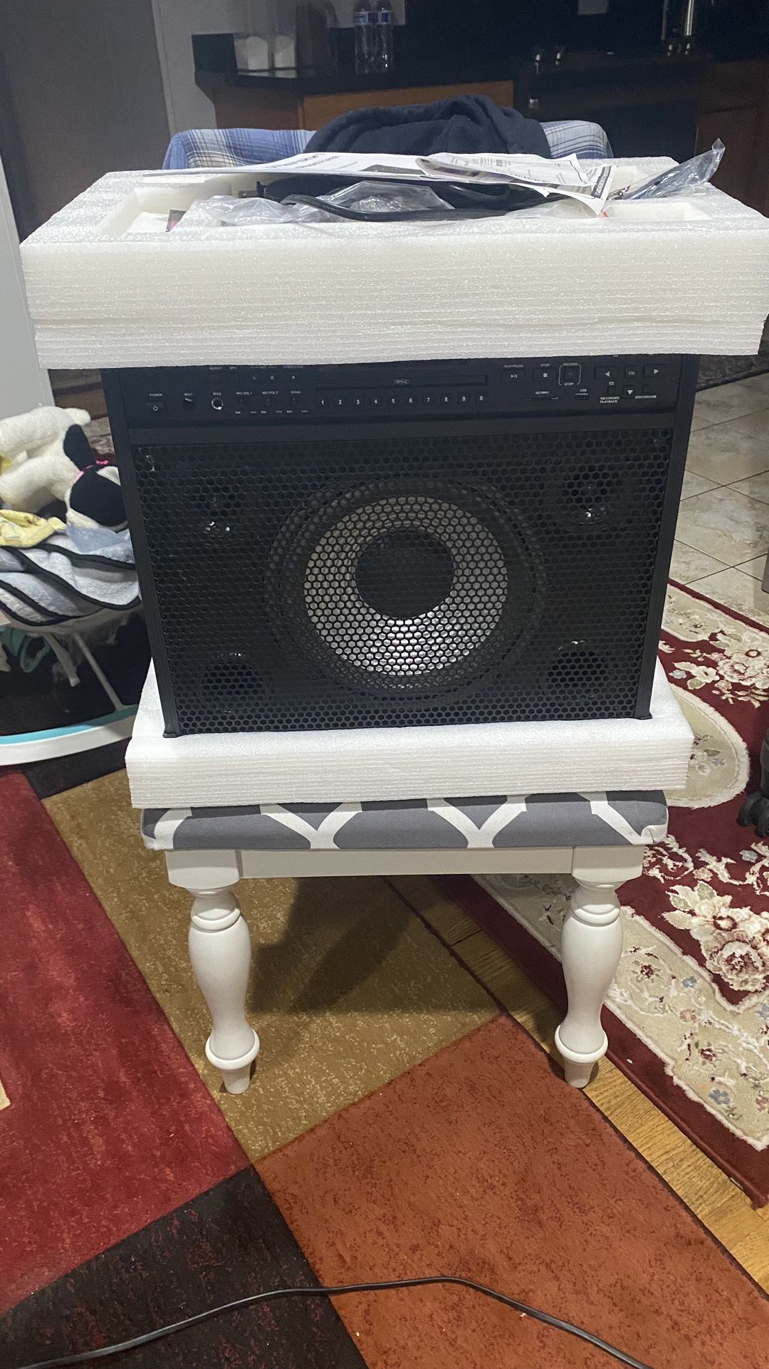 Emerson Karaoke DV121 150W Peak Professional Karaoke Player and Guitar Amplifier