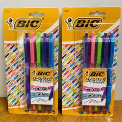 Bic Soft Feel, Soft-Touch Comfort Pens (Set of 2 Packs)