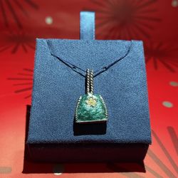 Jewelry Silver 925 / Purse Charm / Shopping Handbag / Purse Pendant with 2 Cubic Zirconia stones. 