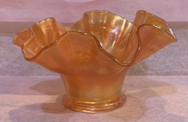 Vintage Decorative Orange Bowl