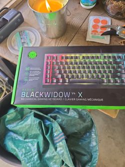 Brand New Sealed Razer BlackWidow V4 X Mechanical Gaming Keyboard (Green Switches)