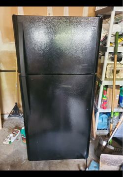 Black refrigerator