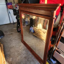 Large Antique Entry / Vanity Mirror
