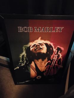Wood framed painting