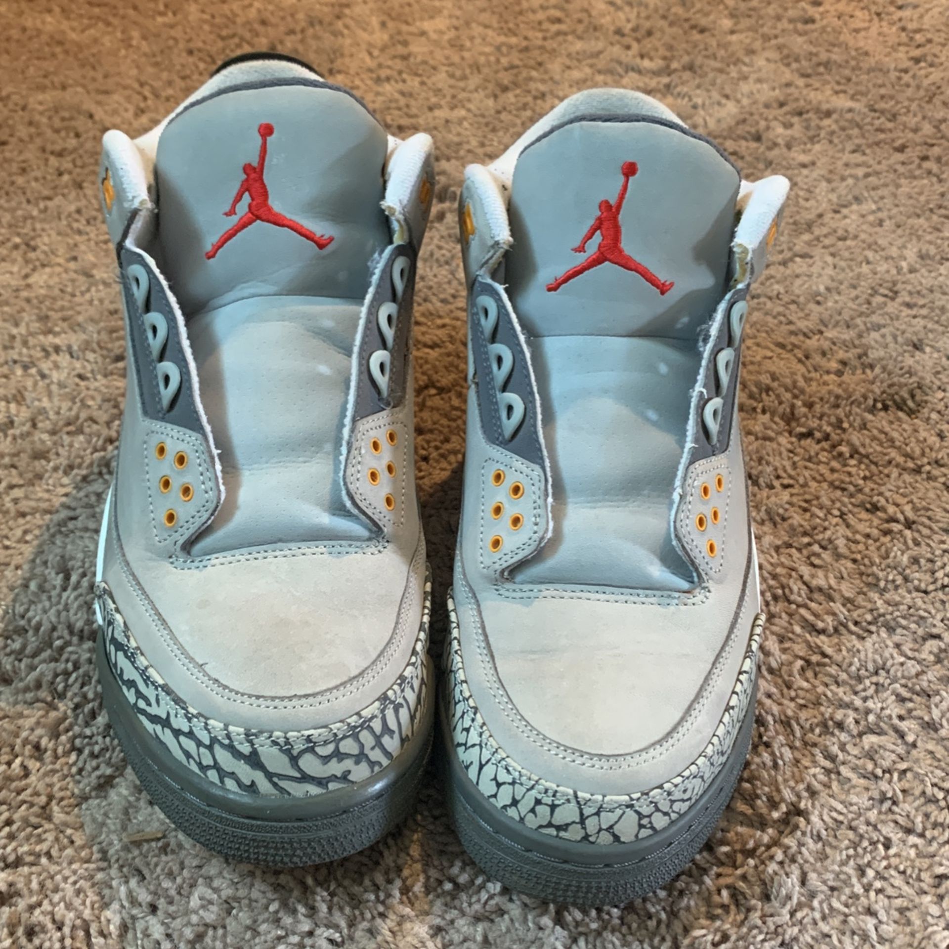 Jordan 3 Cool Grey 2007 With Box No Laces