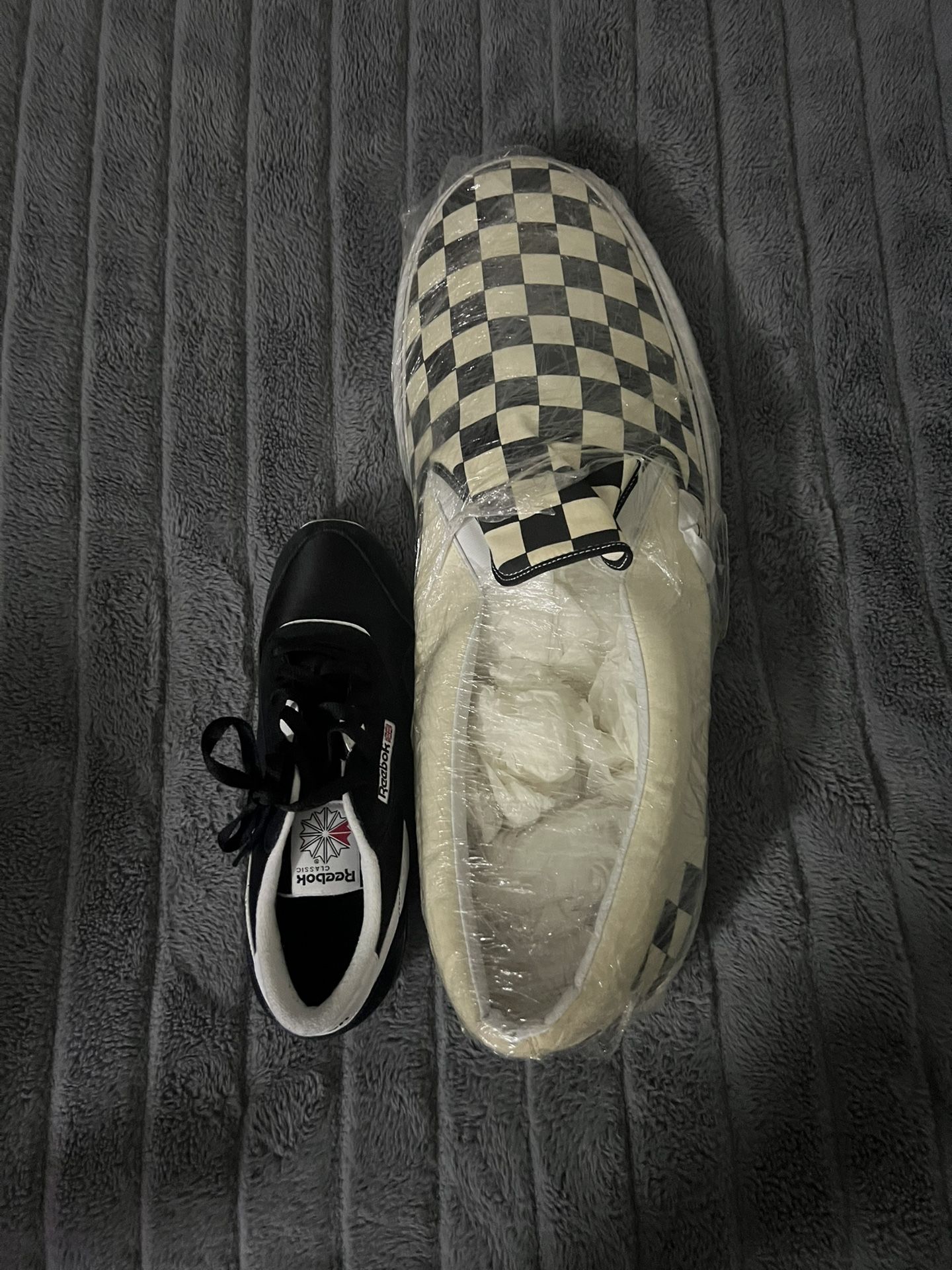 Size 66 Vans “Off The Wall” Slip on Checkerboard Shoe Collectible