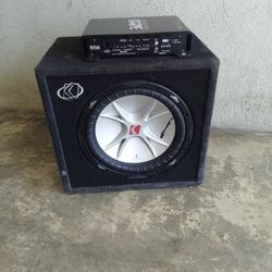 Kicker Subwoofer 12 Inch And Amplifier 