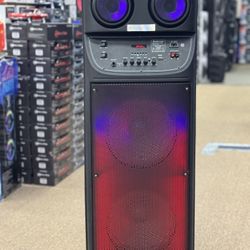 Wireless Rechargeable 2x10” Speakers