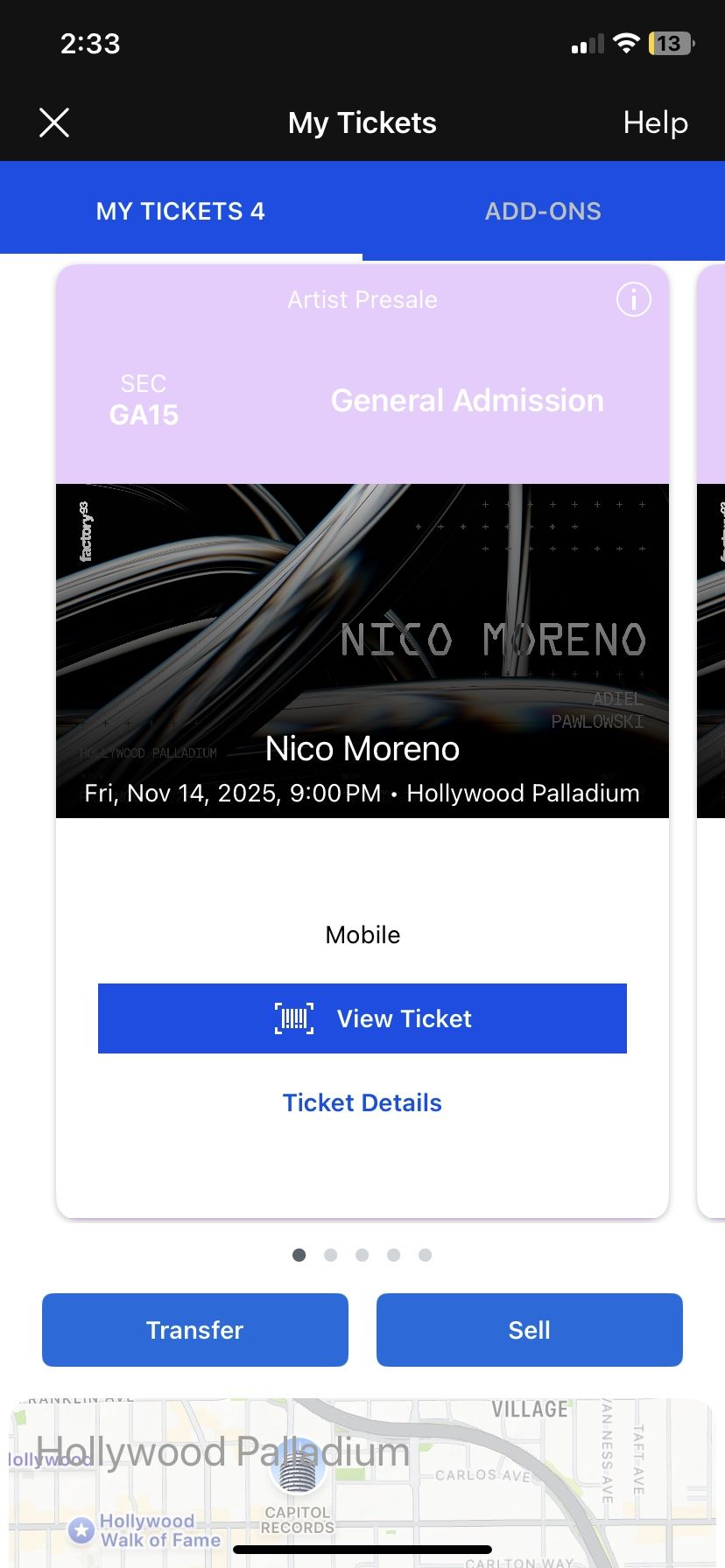 Nico Moreno Fri, Nov 14, 2025 $80