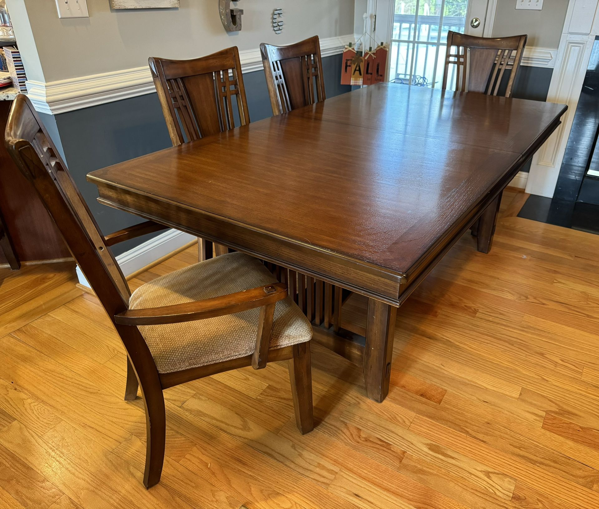 Large Dining Table And 8 Chairs from Haverty’s 