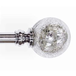 Home Decorators Collection Mercury Glass Sphere Finials Matte Black(pack Of 2)