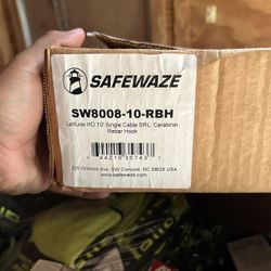 10' Single Cable SRL-P: Carabiner, Rebar Hook