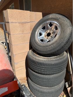 Factory Silverado tires+rims