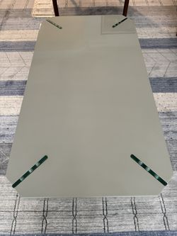 Coffee Table - Gray Lacquer & Glass