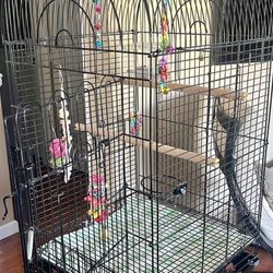 Birds Cage  with Accessories - Like New 