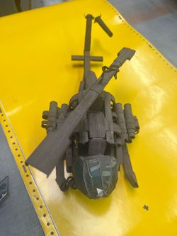 Vietnam vintage custom Huey helicopter hanger