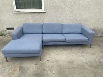 Delivery Available / Blue sectional