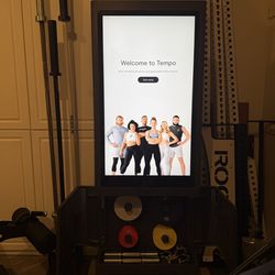Tempo studio home gym with accessories