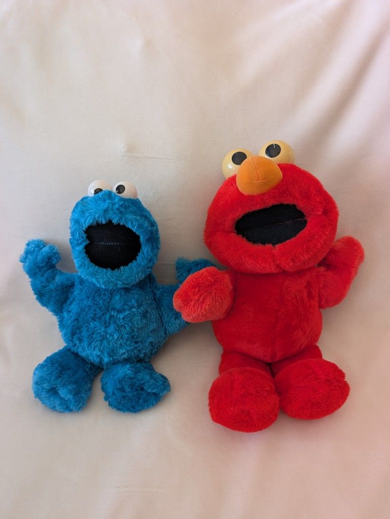 Tickle Me Elmo Cookie Monster Plushie