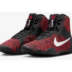 Nike Tawa Black Red Orbit White Wrestling-Shoes Men’s sz 12 NEW NO BOX! 