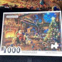 Christmas 1000 Pc Puzzle With Poster