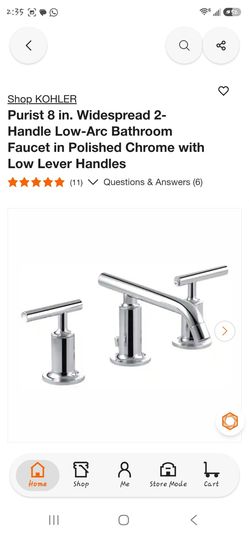 Kohler Purist Widespread 2-Handle Bathroom Faucet