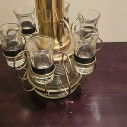 Vintage Glass Liquor Dispenser 