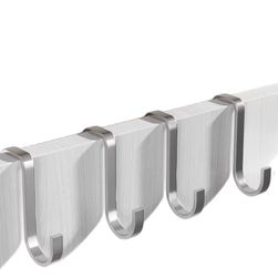 5 silver hangers