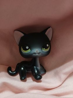 Lps Littlest Pet Shop Black Cat Shorthair
