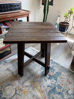 End table, solid wood craftsman style